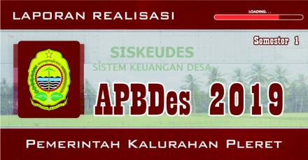 Laporan Realisasi APBDes Semester 1 Tahun 2019